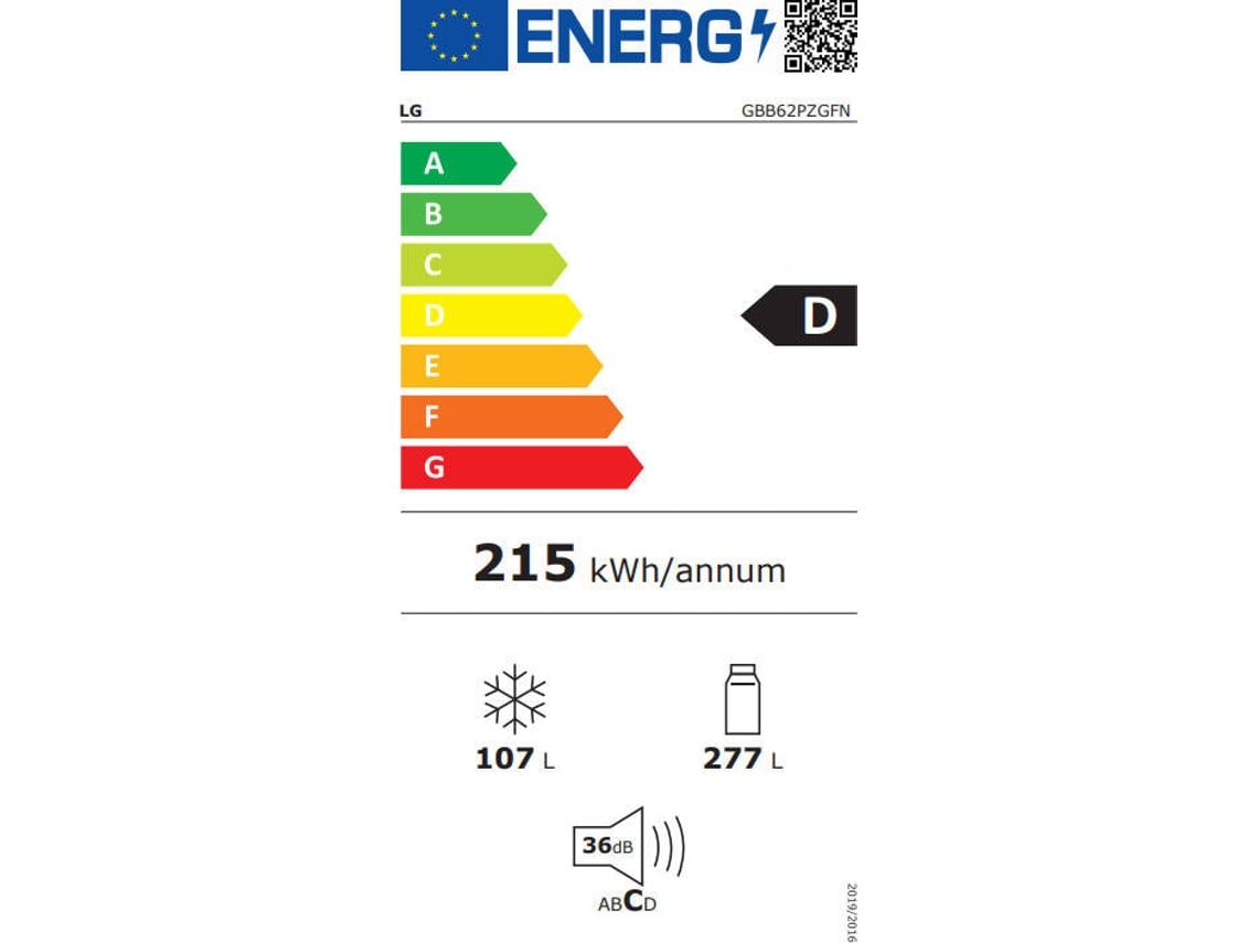 Lg gbb62pzfgn frigorifico combi barato de outlet