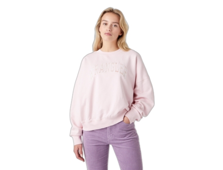 Sweatshirt para Mujer WRANGLER (XS - Algodón - Rosa)