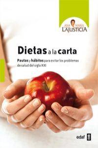 Libro Dietas A La Carta de Ana María Lajusticia Bergasa (Español)