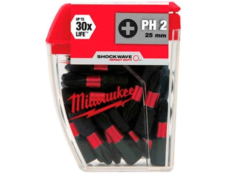 Conjunto de Puntas MILWAUKEE de Impacto Shockwave Impact Duty Ph2-25