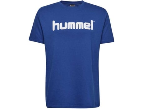 Camiseta de Hombre para Fútbol HUMMEL Go Logo Algodón Azul (6)