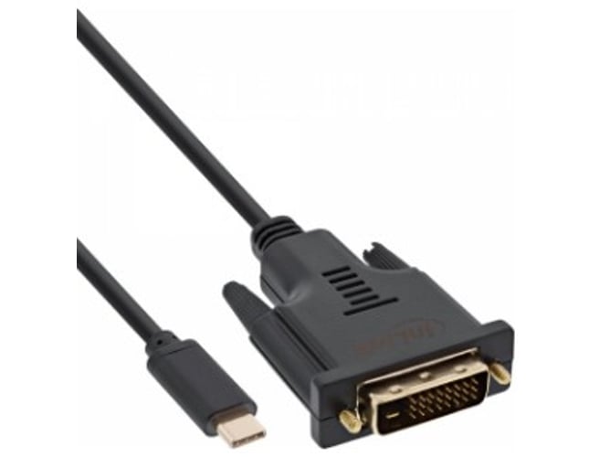 Adaptador INLINE (2 m - USB-C/DVI-D)