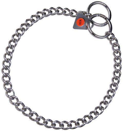 Collar para Perros HS SPRENGER Enlace trenzado de acero inoxidable Plateado (55-30 x 0.2 cm)