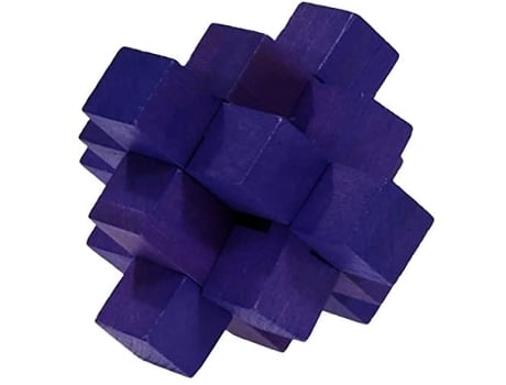 Puzzle FRIDOLIN (Madera - Morado - 9 x 9 x 9 cm)