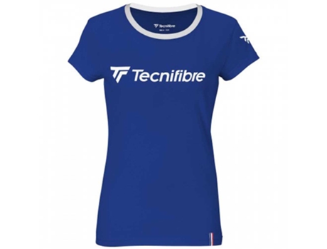 Camiseta de Mujer para Fitness TECNIFIBRE Tenis Azul (XL)