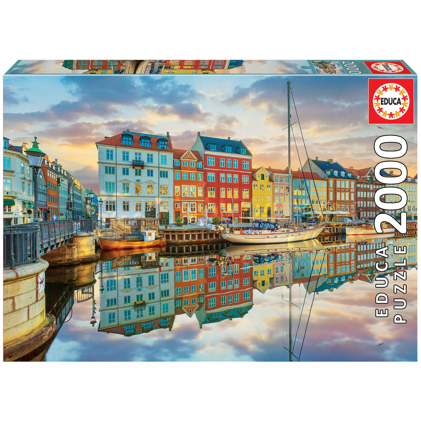 Puerto De Copenhague puzzle 2000 piezas educa multicolor 433 30 56