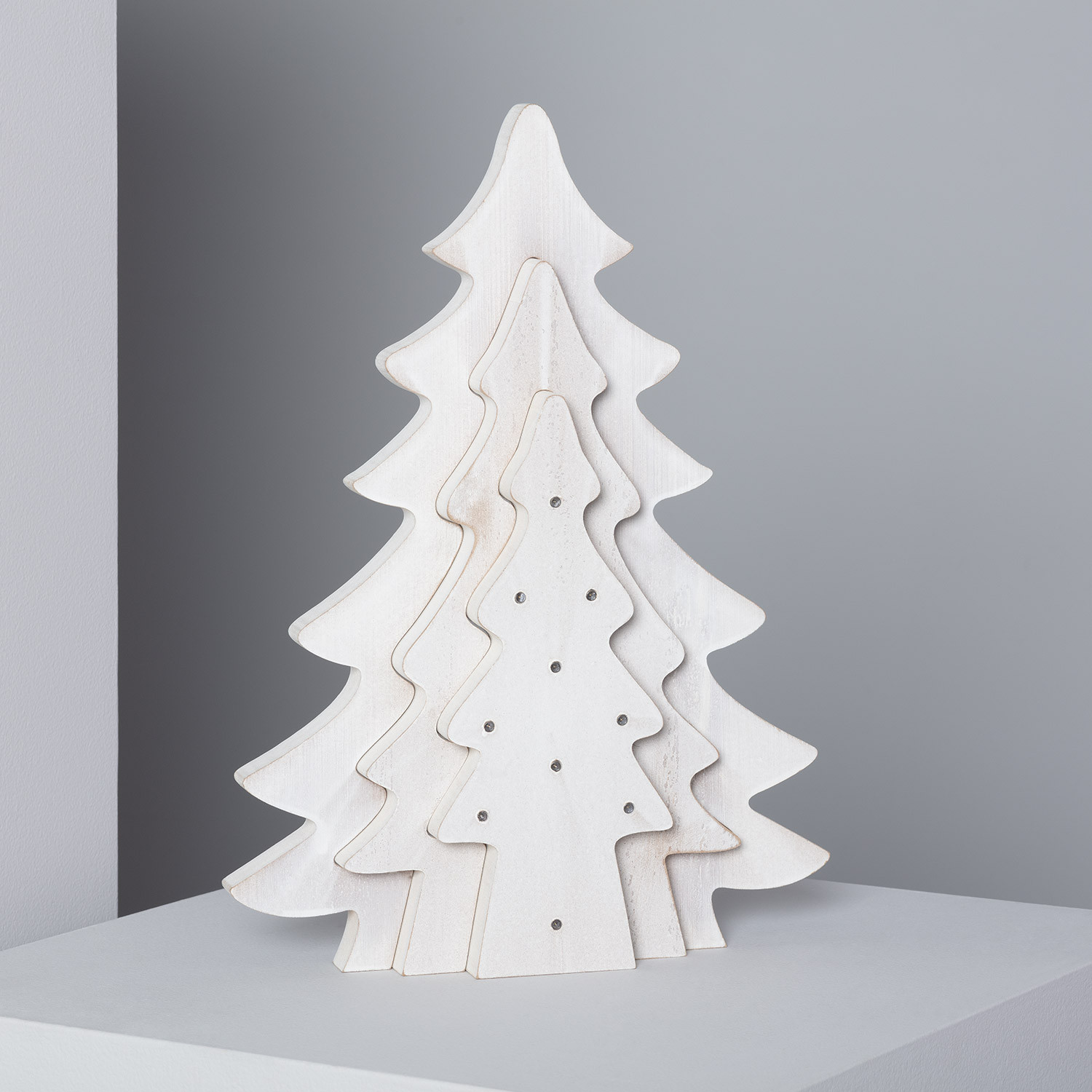 Árbol de Navidad LEDKIA (Blanco -  -  - Madera)