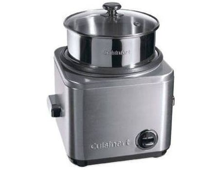 Cuisinart Crc400e Arrocera para 6 personas con bandeja de acero inox pescado carne y verduras al vapor mantener el calor tapa vidrio 450 crc400