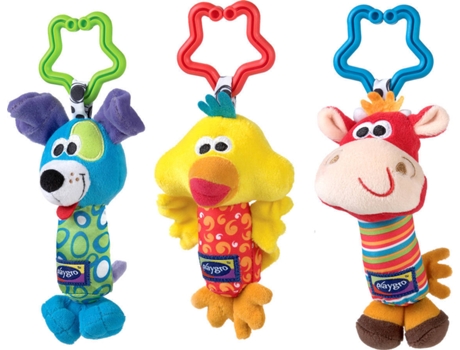 Muñeco Colgantes PLAYGRO Mi primer trinkle trio (Recém-nacido)