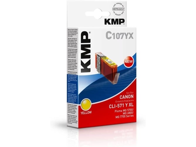 Cartucho de tinta KMP C107YX