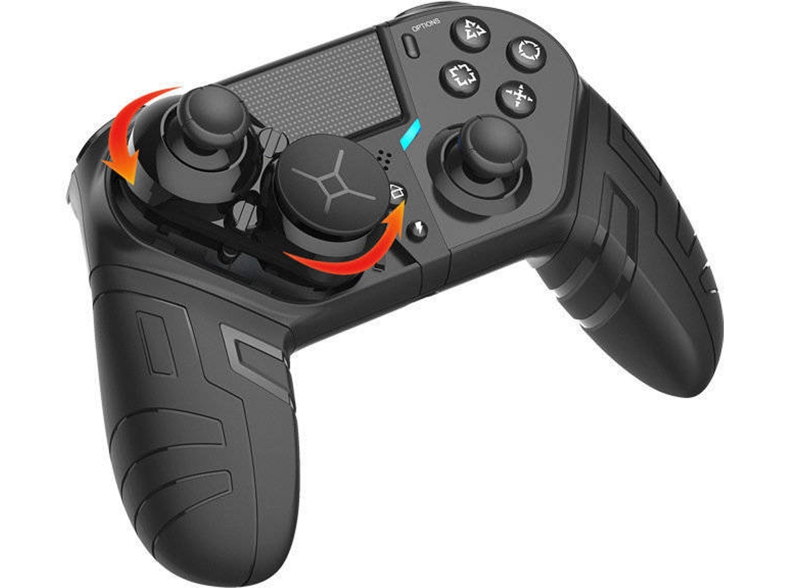 Gamepad inalámbrico para PC PS4, controlador de juegos Bluetooth con cable  para PC PS4 para niños, adultos-negro YIZHOOD | Worten.es