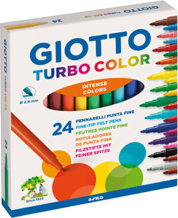 Pack de 24 Marcadores GIOTTO Multicolor