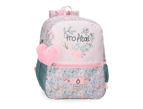 ENSO Mochila Escolar Poliéster Tropical Love Multicolor