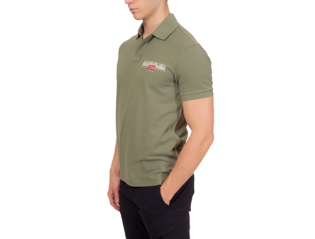 Polo de Hombre NAPAPIJRI Algodón Verde (2XL)