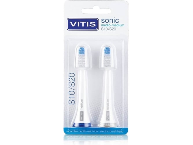 Vitis Recambio Cepillo electrico sonic s10s20 medium recarga para de dientes