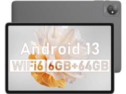 Tablet BLACKVIEW Tab 70 WiFi (10.1" - Android 13 - 2.4G-5G - WiFi 6 - 6 GB - 64 GB/SD 1 TB - Gris)