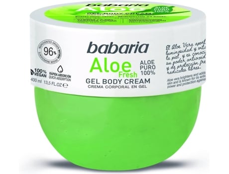 After Sun BABARIA Gel Crema Corporal Aloe Vera (400 ml)