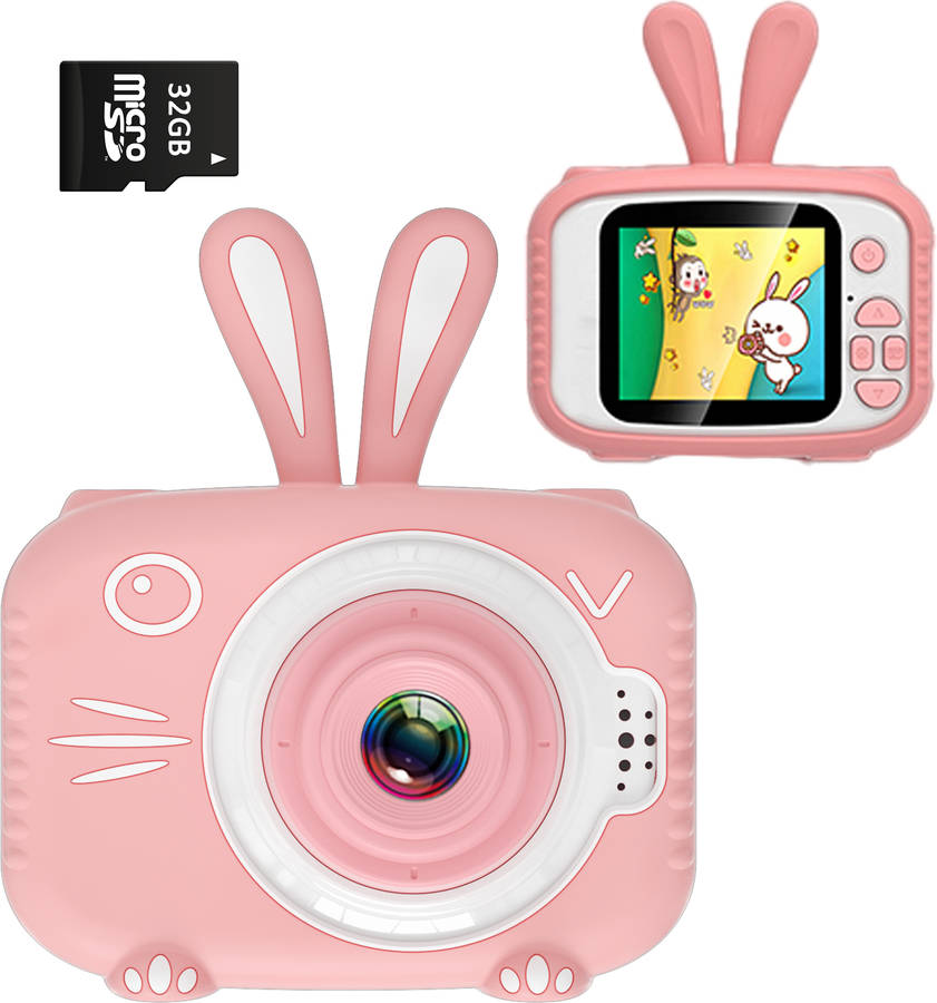 Cámara Instantánea para Niños LAMZIEN X5 Full HD (Rosa - 20 MP - 2000 mAh)