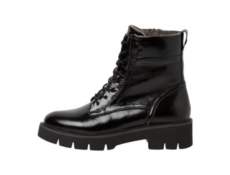 Botas de Mujer TAMARIS Cadarço Zíper Conforto Piel Negro (39)