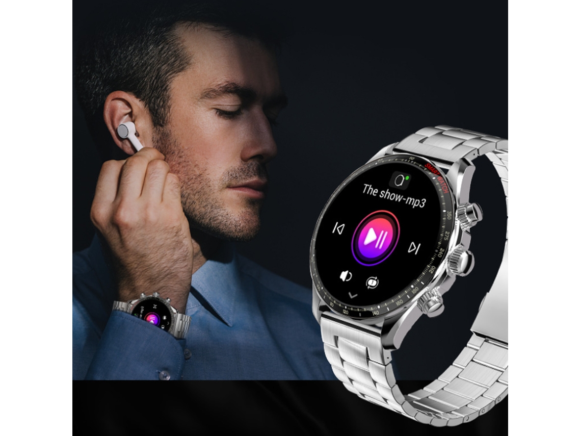 Y99 Reloj inteligente Oxigeno en sangre Bluetooth Reloj de musica tradicional con llamada plateado GODTVAGT Worten.es