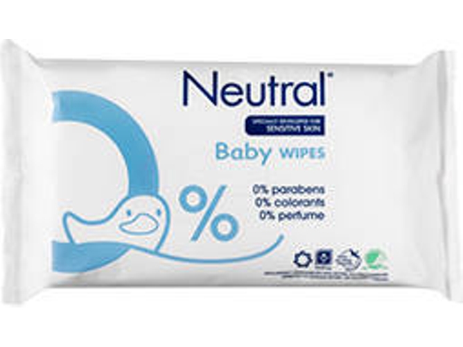 Toalhitas NEUTRAL Baby Wipes Sensitive (63 uds)