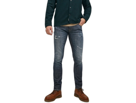 Pantalones Vaqueros para Hombre JACK & JONES (30x32 - Azul)