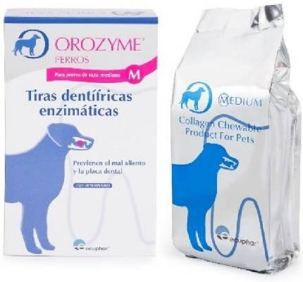 Complemento Alimenticio para Perros ECUPHAR Atención Dental (10Kg - 24 Tiras)