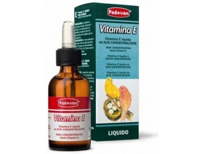 Complemento Alimenticio para Pájaros PADOVAN Vitamina E Líquida (30ml)