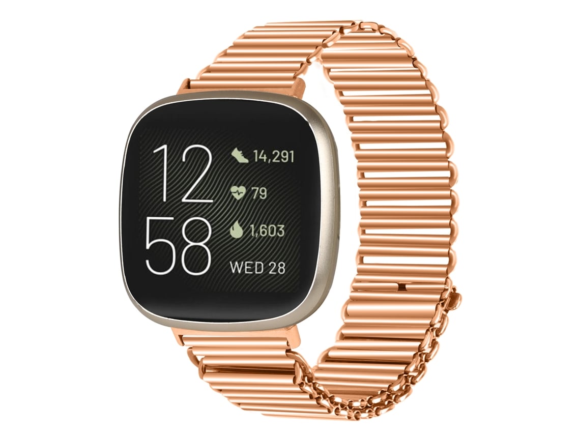 Correa De Reloj Fitbit Versa 2 1 Watch, Rosa Oro