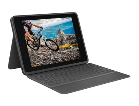 Teclado LOGITECH Rugged Folio para iPad 7ª G. Suizo