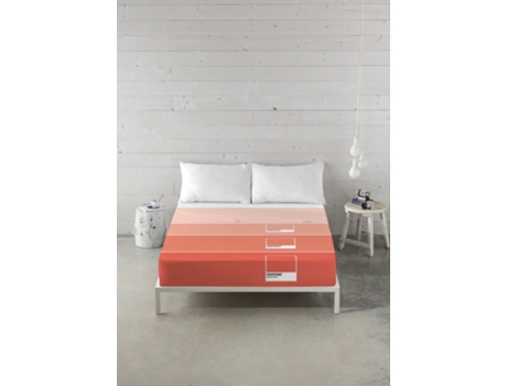 Sábana Encimera Con Funda De Almohada Cama 150 Algodón Extra Suave Fabricado En España Ombre B PANTONE