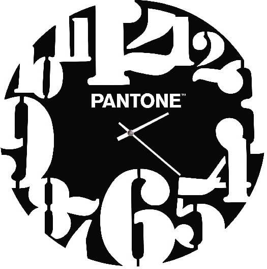 Reloj de Pared PANTONE BY HOMEMANIA HIO8681847184058 (Negro y Blanco - Metal)