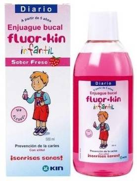 Kin Fluor Infantil colutorio fresa 500 ml enjuague bucal