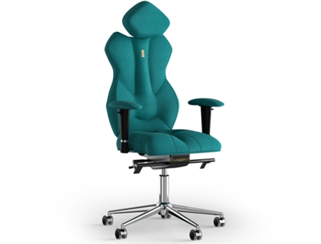 Silla de Escritorio Ergonomica KULIK SYSTEM Tejido Real (Azur - Aquamarine -130x50x50cm)