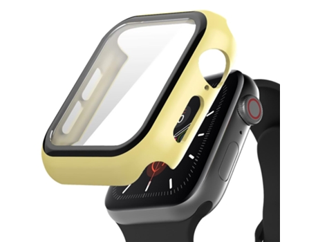 Carcasa de Reloj SLOWMOOSE A Prueba de Arañazos para iWatch (Amarillo - 40Mm Serie 4 5)