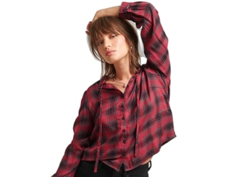 Camisa para Mujer SUPERDRY (M - Rojo)