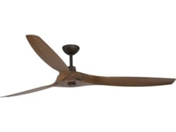 Ventilador de Techo FARO BARCELONA Morea Marrón (38 W - Diámetro 152 cm)