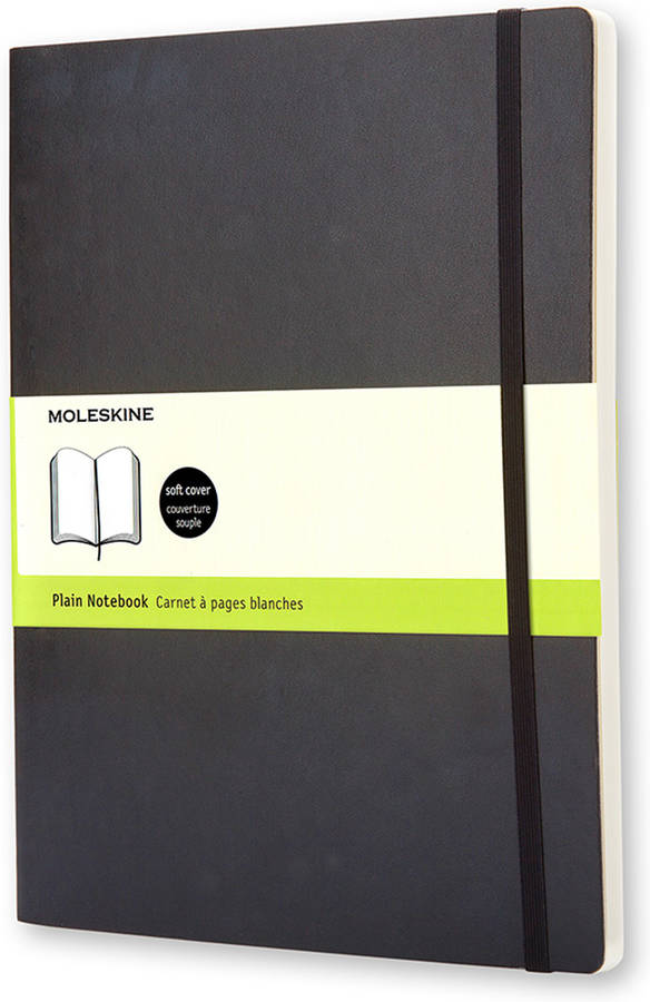 Bloc de Notas MOLESKINE Soft (Negro - Liso - 25x19cm)