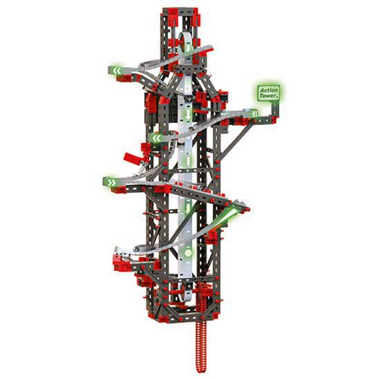 Fischertechnik Hanging Action tower robotica juego educativos sistema de construção 554460 toy juguete circuito canicas