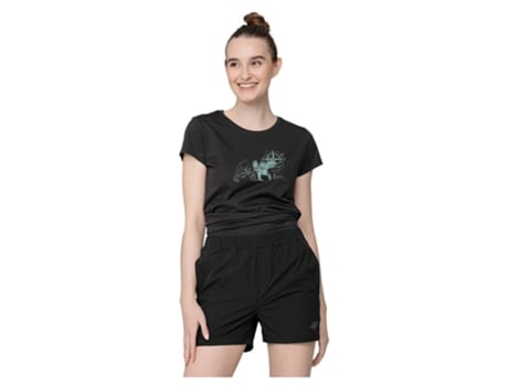 Camiseta de Mujer 4F Corta Tsd Montaña (S)