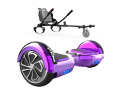 Hoverboard MEGA MOTION Altavoz Bluetooth 6.5'' Morado y Kart