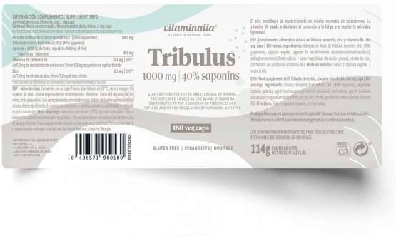 Complemento Alimentar VITAMINALIA Tribulus (180 veg caps)