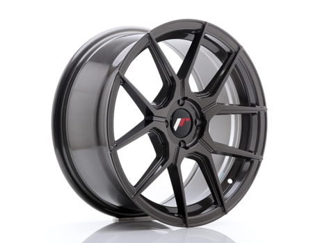 Llanta Japan Racing Jr30 17X8 Et 40 4X100 Cb 67,1 Gris Pulido