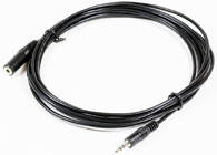 Cable de Audio MICROCONNECT (Jack 3.5mm - 10 m - Negro)