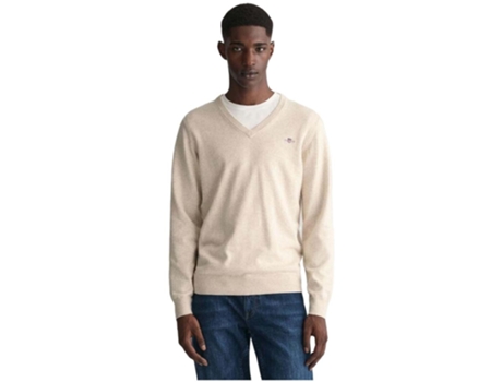 Camiseta de Hombre GANT Beige (M)