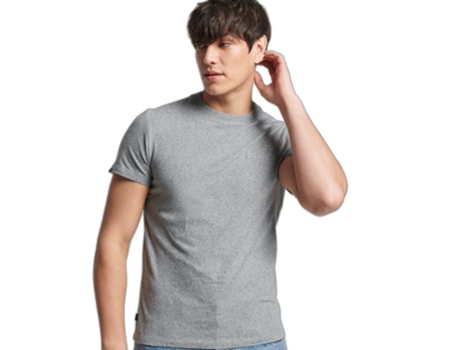 Camiseta para Hombre SUPERDRY (XXL - Algodón - Gris)