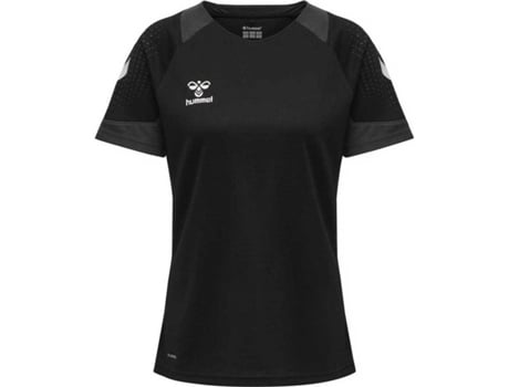 Camiseta de Mujer para Fútbol HUMMEL Lead Poly Negro (XS)