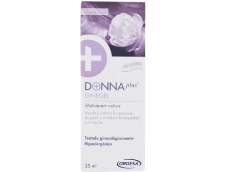 Donnaplus Ginegel 1 unidad 35 ml ayuda calmar la sensación de picor y reducir sequedad irritación