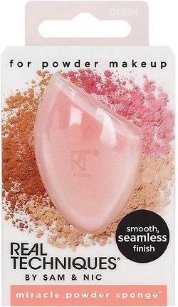 Real Techniques Esponja para maquillaje facial base en polvo miracle powder sponge