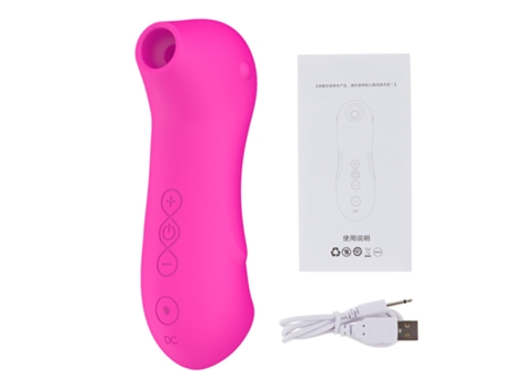 Vibrador de masaje de succión de 10 frecuencias para mujeres (rosa roja) VEANXIN